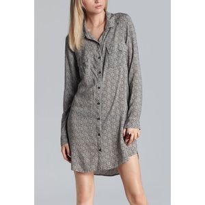 Splendid Printed Shirt Dress